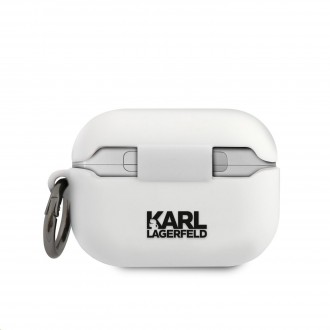 Karl Lagerfeld Choupette Head Pouzdro pro Airpods Pro White (KLACAPSILCHWH)