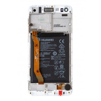 Huawei P9 Lite Mini LCD Display + Dotyková Deska + Přední Kryt White (Service Pack)