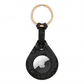 Guess PU Big 4G Flat Ring AirTag Pouzdro Black (GUATP4GM4PK)