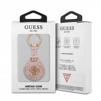 Guess PU Big 4G Flat Ring AirTag Pouzdro Pink (GUATP4GM4PP)