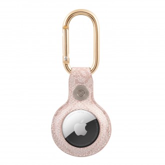 Guess PU 4G Script Dog Clip AirTag Pouzdro Pink (GUATP4GMSRP)