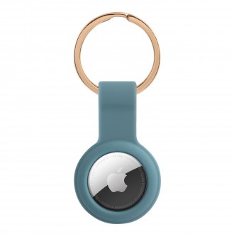 Guess Liquid Silicone Classic Logo AirTag Pouzdro Blue (GUATSGEB)