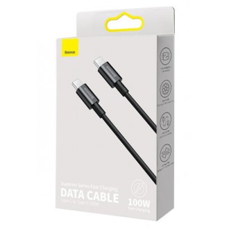 Baseus CATYS-B01 Superior Fast Charging Datový Kabel USB-C - USB-C 100W 1m Black