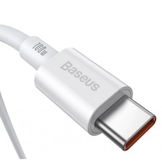 Baseus CATYS-B02 Superior Fast Charging Datový Kabel USB-C - USB-C 100W 1m White