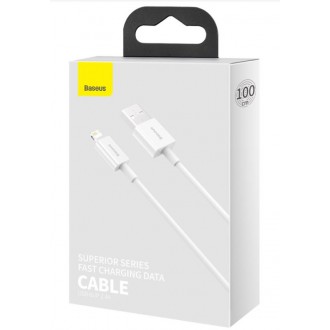 Baseus CALYS-A02 Superior Fast Charging Kabel Lightning 2.4A 1m White