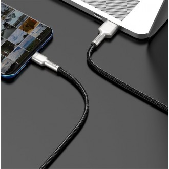 Baseus CAKF000101 Cafule Metal Datový Kabel USB-USB-C 66W 1m Black