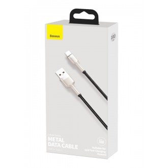 Baseus CAKF000101 Cafule Metal Datový Kabel USB-USB-C 66W 1m Black
