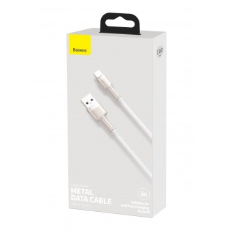 Baseus CAKF000102 Cafule Metal Datový Kabel USB-USB-C 66W 1m White