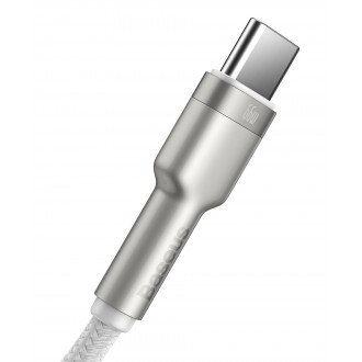 Baseus CAKF000102 Cafule Metal Datový Kabel USB-USB-C 66W 1m White