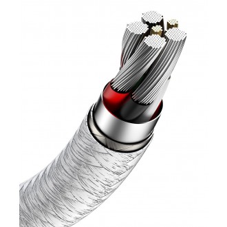 Baseus CAKF000102 Cafule Metal Datový Kabel USB-USB-C 66W 1m White