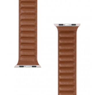 Tactical 726 Loop Kožený Řemínek pro iWatch 1/2/3/4/5/6/SE 38/40mm Khaki