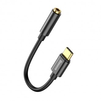 Baseus CATL54-01 Kabelová Redukce z USB-C na 3.5mm Audio Jack L54 (female) Black