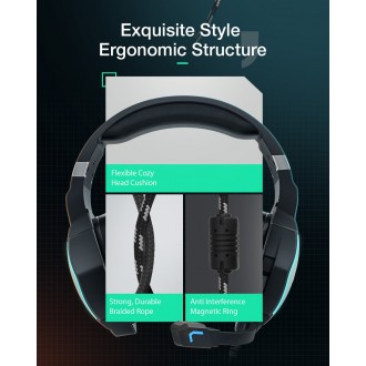 Blitzwolf BW-GH1 Pro Gaming Headset s Mikrofonen Black
