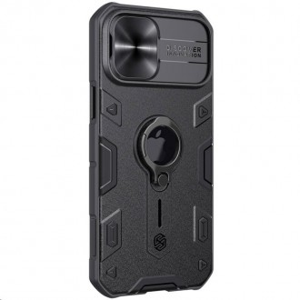 Nillkin CamShield Armor Zadní Kryt pro iPhone 12 Pro Max 6.7 Black (logocut)