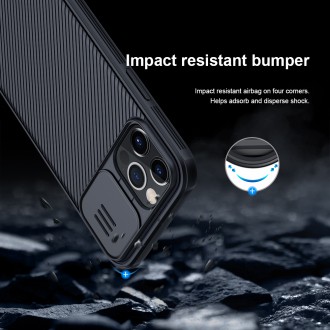 Nillkin CamShield Pro Magnetic Zadní Kryt pro iPhone 12 Pro Max 6.7 Blue
