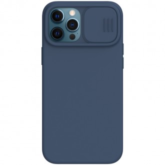 Nillkin CamShield Silky Silikonový Kryt pro iPhone 12/12 Pro 6.1 Blue
