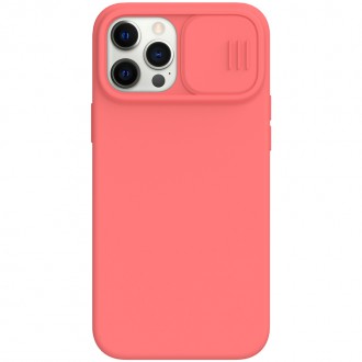 Nillkin CamShield Silky Silikonový Kryt pro iPhone 12/12 Pro 6.1 Orange Pink