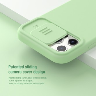 Nillkin CamShield Silky Magnetic Silikonový Kryt pro iPhone 12 Pro Max 6.7 Matcha Green