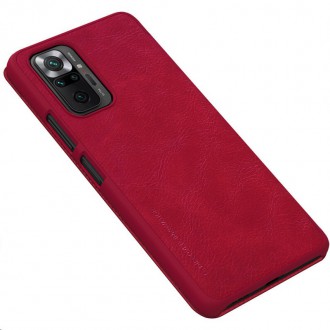 Nillkin Qin Book Pouzdro pro Xiaomi Redmi Note 10 Pro/10 Pro Max Red