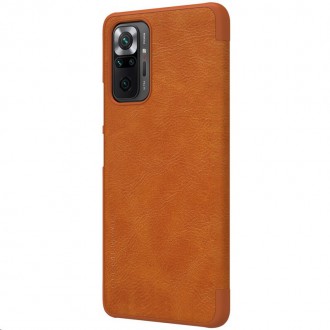 Nillkin Qin Book Pouzdro pro Xiaomi Redmi Note 10 Pro/10 Pro Max Brown