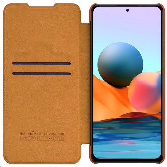 Nillkin Qin Book Pouzdro pro Xiaomi Redmi Note 10 Pro/10 Pro Max Brown