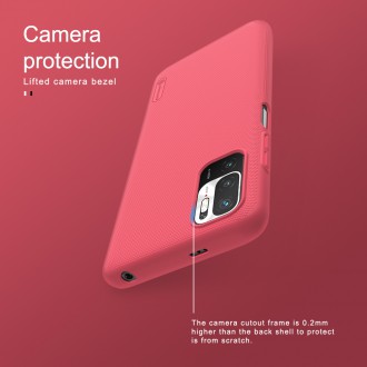 Nillkin Super Frosted Zadní Kryt pro Xiaomi Redmi Note 10 5G Bright Red