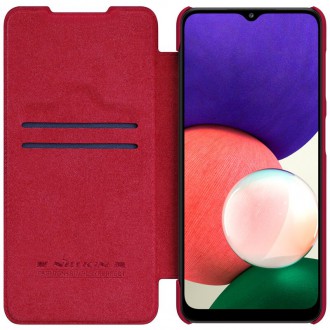 Nillkin Qin Book Pouzdro pro Samsung Galaxy A22 4G Red