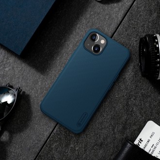 Nillkin Super Frosted PRO Zadní Kryt pro iPhone 13 Blue (Without Logo Cutout)