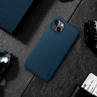 Nillkin Super Frosted PRO Zadní Kryt pro iPhone 13 Blue (Without Logo Cutout)