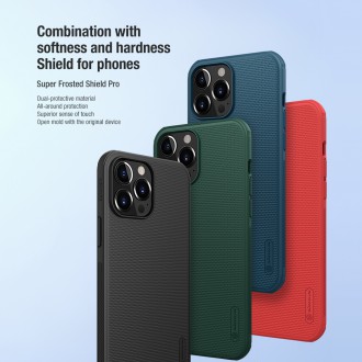 Nillkin Super Frosted PRO Zadní Kryt pro iPhone 13 Pro Deep Green (Without Logo Cutout)