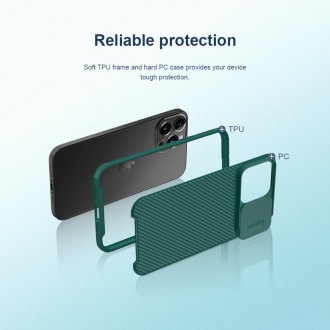 Nillkin CamShield Pro Zadní Kryt pro iPhone 13 Pro Deep Green