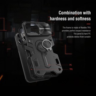 Nillkin CamShield Armor Zadní Kryt pro iPhone 13 Pro Black (without logocut)