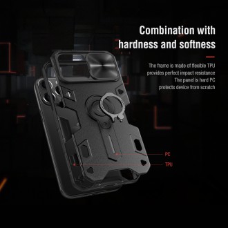 Nillkin CamShield Armor Zadní Kryt pro iPhone 13 Pro Max Dark Green (without logocut)