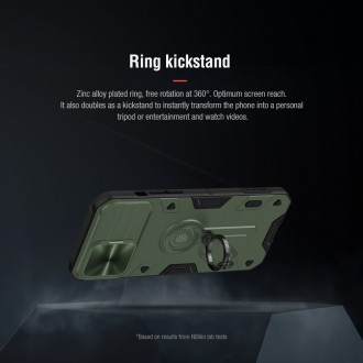 Nillkin CamShield Armor Zadní Kryt pro iPhone 13 Pro Max Dark Green (without logocut)