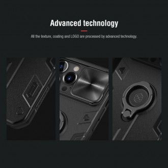 Nillkin CamShield Armor Zadní Kryt pro iPhone 13 Pro Max Dark Green (without logocut)
