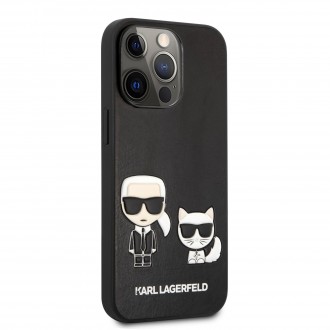 Karl Lagerfeld and Choupette PU Leather Pouzdro pro iPhone 13 Pro Black (KLHCP13LPCUSKCBK)