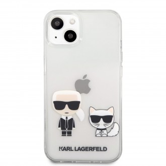 Karl Lagerfeld PC/TPU Ikonik Kryt pro iPhone 13 mini Transparent (KLHCP13SCKTR)