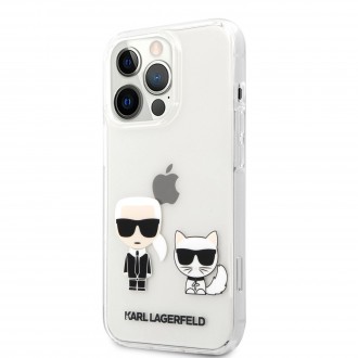 Karl Lagerfeld PC/TPU Ikonik Kryt pro iPhone 13 Pro Transparent (KLHCP13LCKTR)