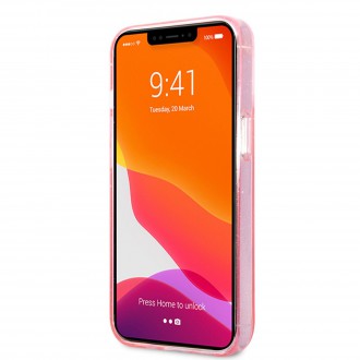 Karl Lagerfeld TPU Full Glitter Karl Head Kryt pro iPhone 13 Pro Max Pink (KLHCP13LKHTUGLP)