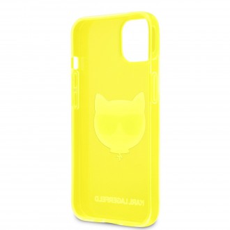 Karl Lagerfeld TPU Choupette Head Kryt pro iPhone 13 Fluo Yellow (KLHCP13MCHTRY)