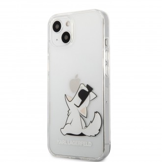 Karl Lagerfeld PC/TPU Choupette Eat Kryt pro iPhone 13 Transparent (KLHCP13MCFNRC)