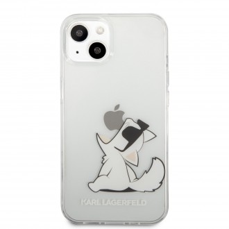 Karl Lagerfeld PC/TPU Choupette Eat Kryt pro iPhone 13 Transparent (KLHCP13MCFNRC)