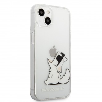 Karl Lagerfeld PC/TPU Choupette Eat Kryt pro iPhone 13 Transparent (KLHCP13MCFNRC)