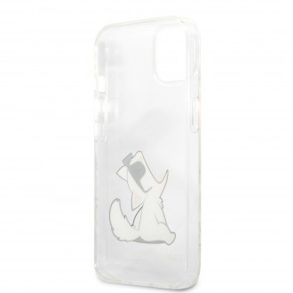 Karl Lagerfeld PC/TPU Choupette Eat Kryt pro iPhone 13 Transparent (KLHCP13MCFNRC)