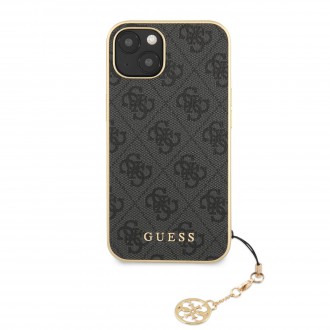 Guess 4G Charms Zadní Kryt pro iPhone 13 mini Grey (GUHCP13SGF4GGR)