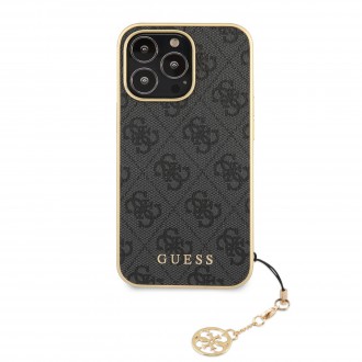 Guess 4G Charms Zadní Kryt pro iPhone 13 Pro Grey (GUHCP13LGF4GGR)