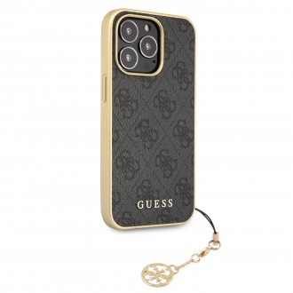 Guess 4G Charms Zadní Kryt pro iPhone 13 Pro Grey (GUHCP13LGF4GGR)