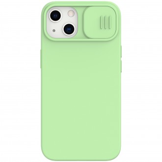 Nillkin CamShield Silky Magnetic Silikonový Kryt pro iPhone 13 Mint Green