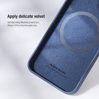 Nillkin CamShield Silky Magnetic Silikonový Kryt pro iPhone 13 Pro Blue