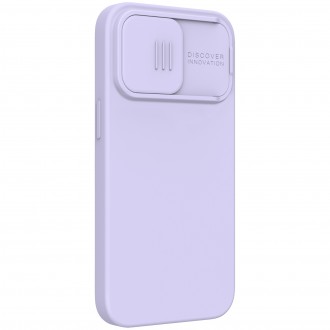 Nillkin CamShield Silky Magnetic Silikonový Kryt pro iPhone 13 Pro Purple